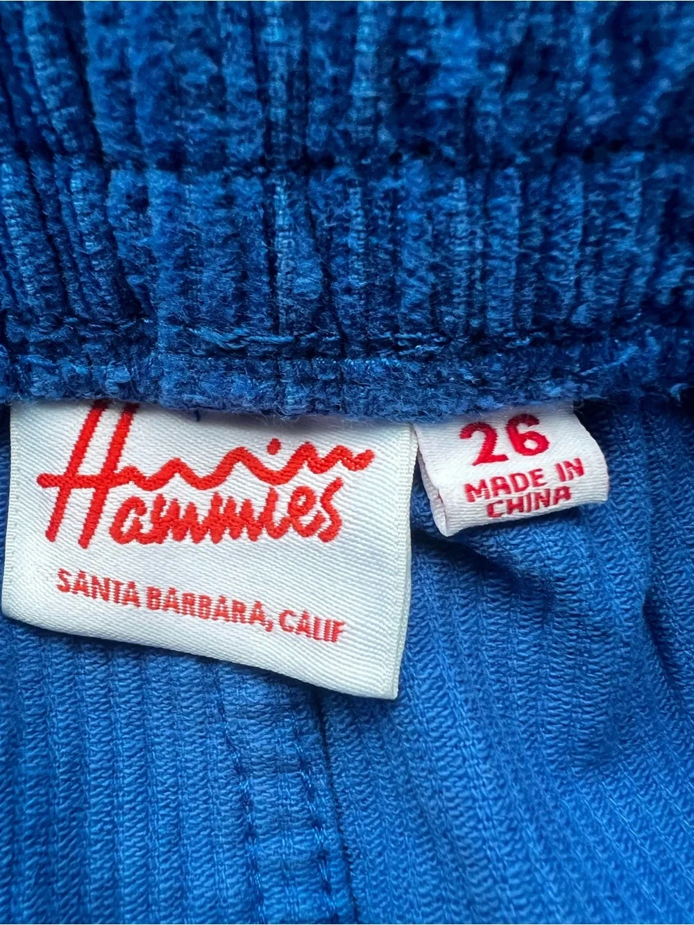 Hammies Royal Blue Corduroy Shorts